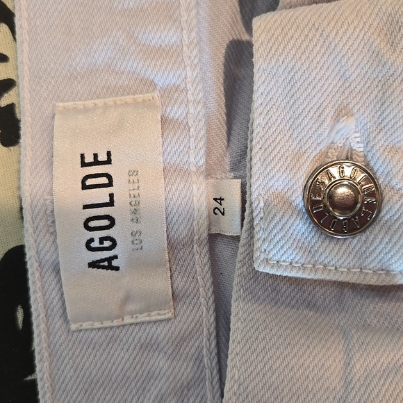 Agolde Dax Upsized Jeans In Popsicle NWOT - Picture 7 of 10